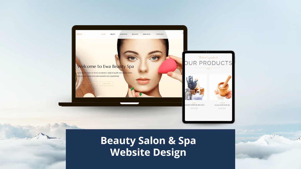 Beauty salon website Design Development