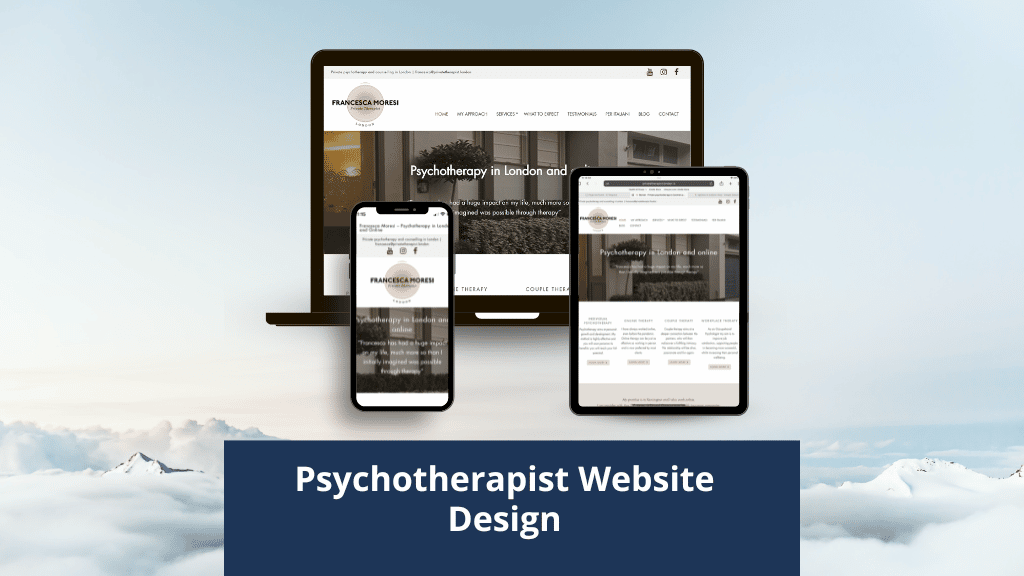 Psychotherapist website Design Development portfolio