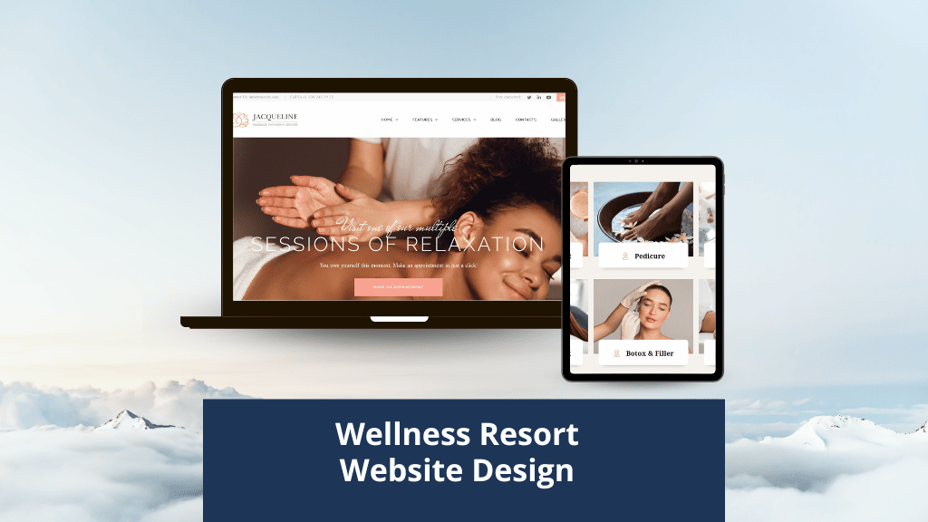 Wellness resort website Design Development